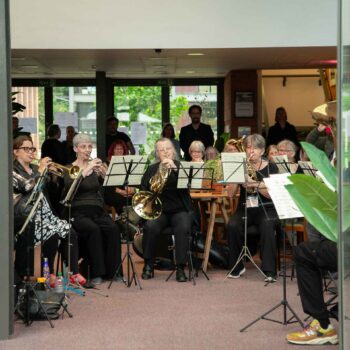 Brass Ensemble in the Auden bar
