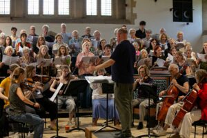 Mozart Requiem rehearsal with Stephen Layton