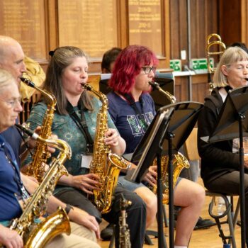 Saxophones In Wind Band