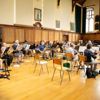 Wind Band In Rehearsal, directed by Steve Dummer in Big School Hall