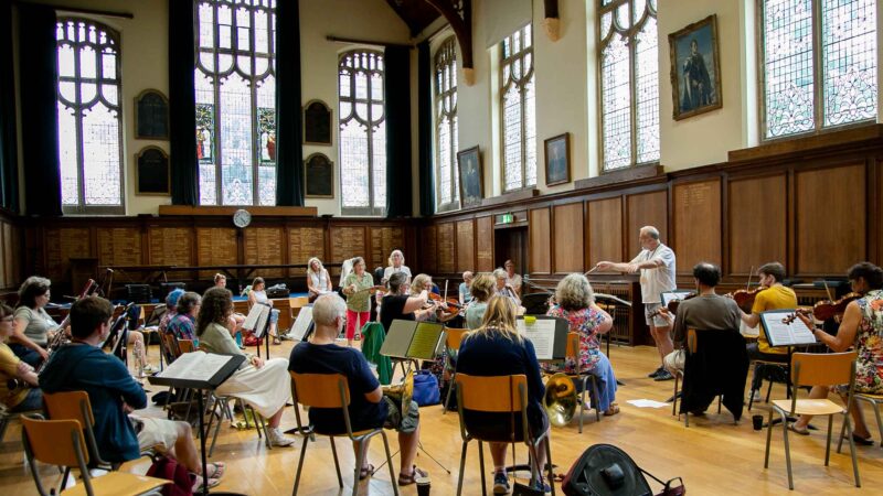 Opera With Orchestra Rehearsal