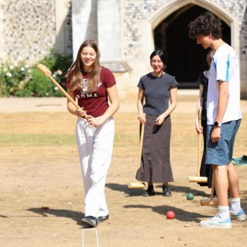 Trogs Playing Croquet